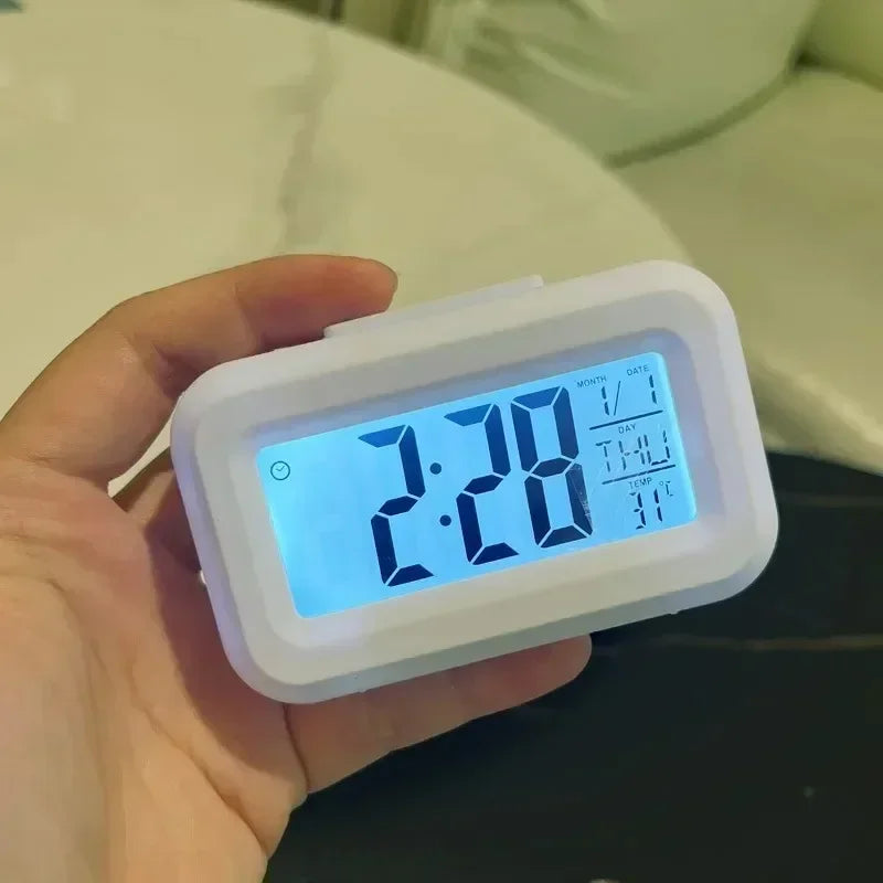 Digital Calendar Alarm Clock With LED Display For Desk
