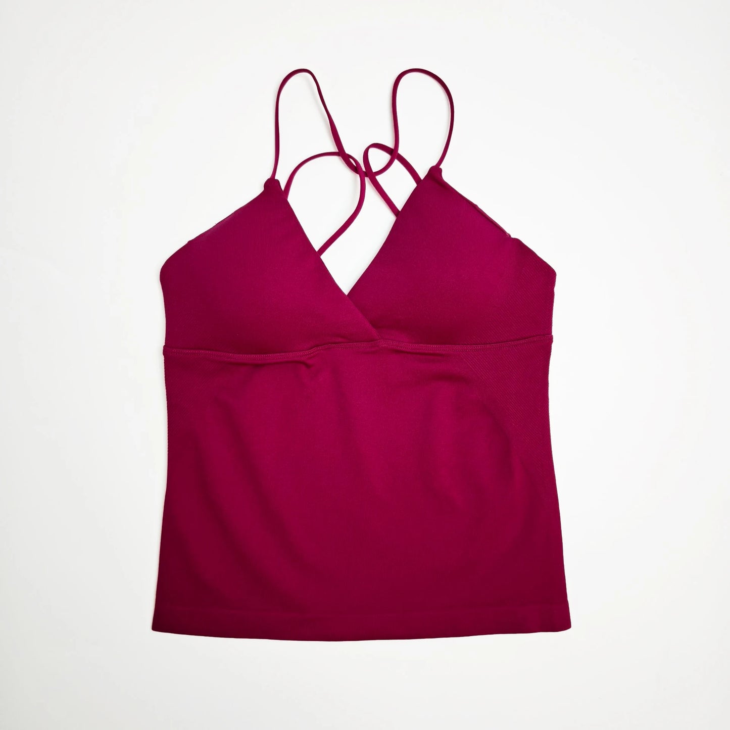 NCLAGEN Vision Twist Front Longline Yoga Tank Top Fitness Training