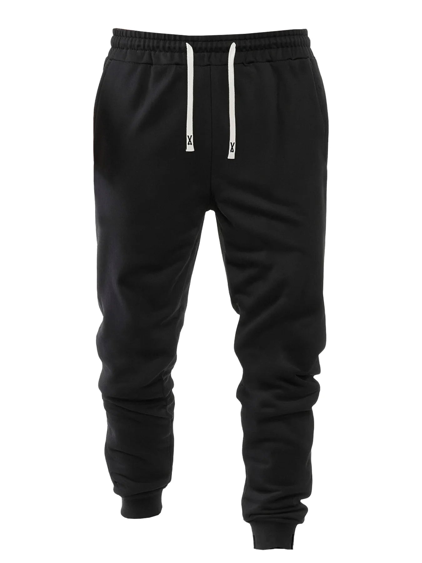Men's Four Piece Cuffed Sports Casual Pants Set Polyester