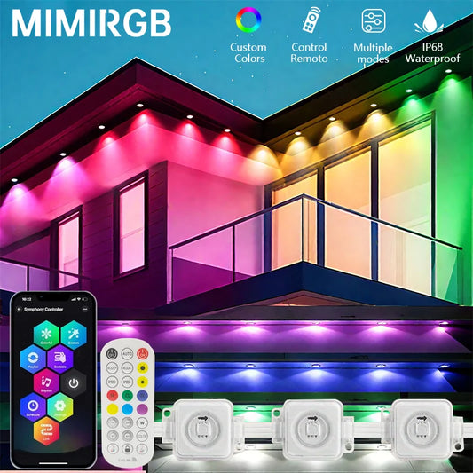 MIMIRGB Outdoor LED String Lights With App Control