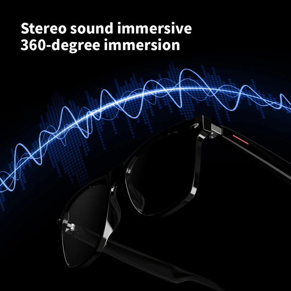Alloet Smart Glasses AI Voice Assistant Open Ear Camera