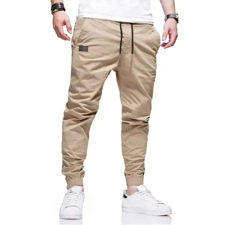 Mens Casual Jogger Cargo Pants With Multi Pockets