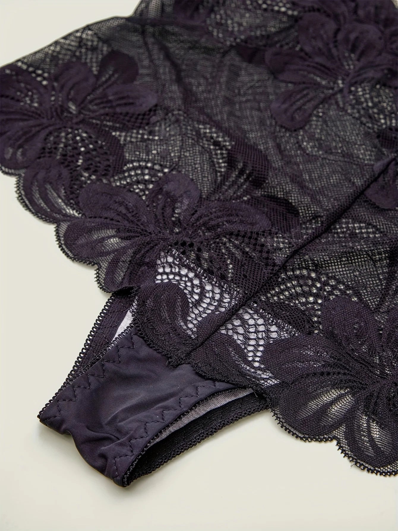 DORSU Lace Panties Hollow Out Boxer Briefs For Women