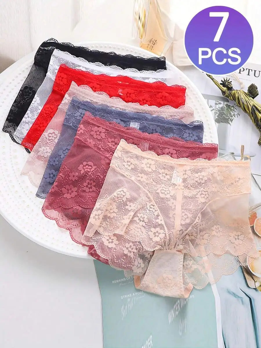 Lace High Waisted Briefs For Curvy Women Tummy Control