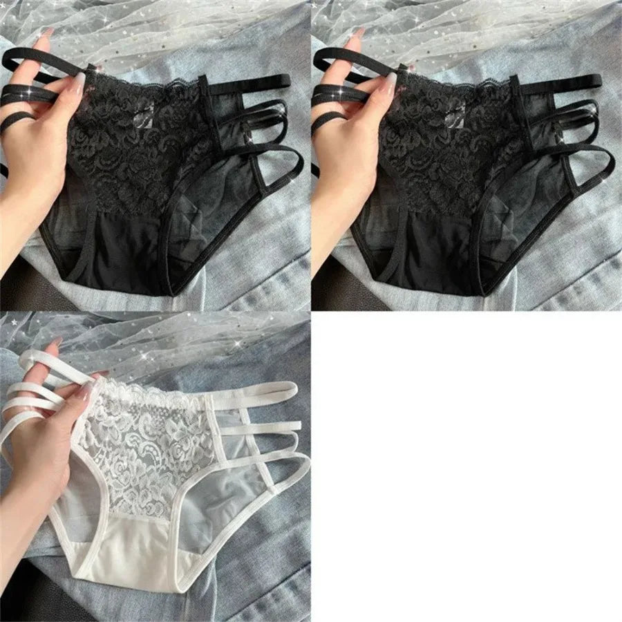 Breathable Lace Panties For Women Mesh Briefs Soft Comfort