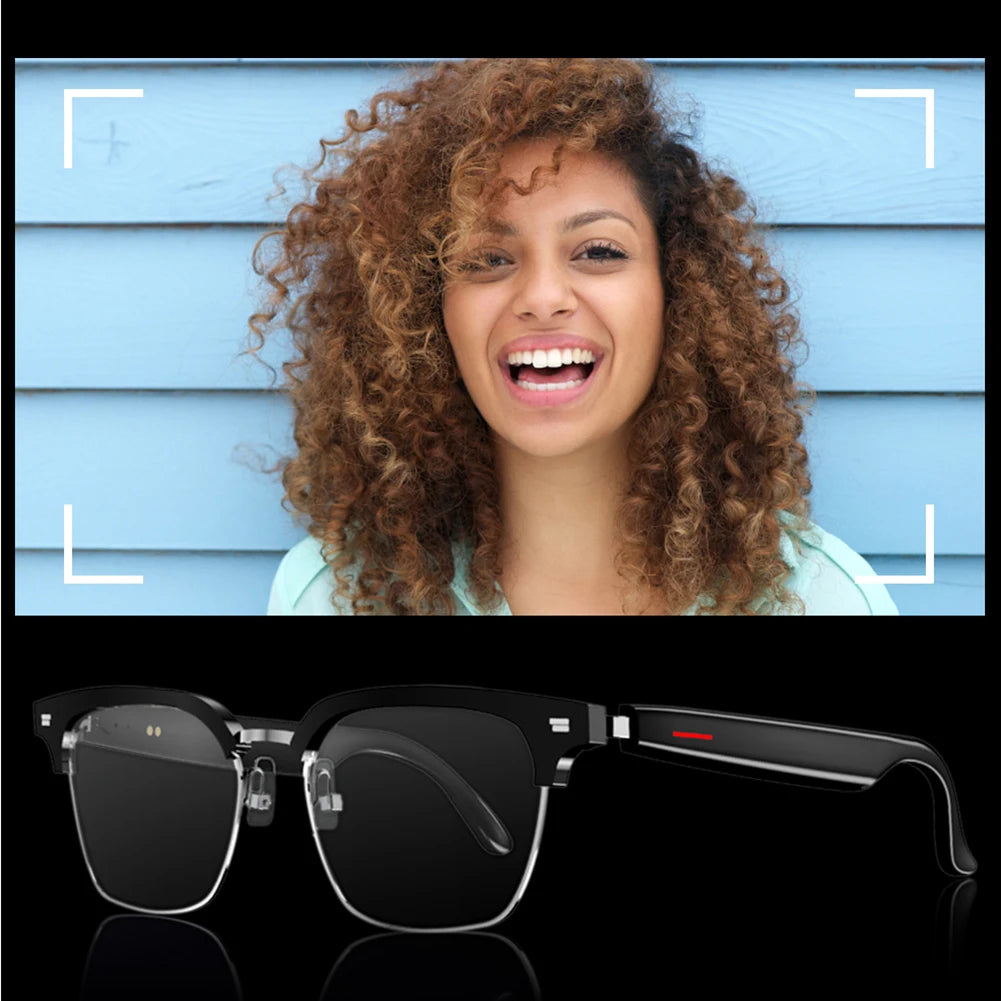Alloet Smart Glasses AI Voice Assistant Open Ear Camera