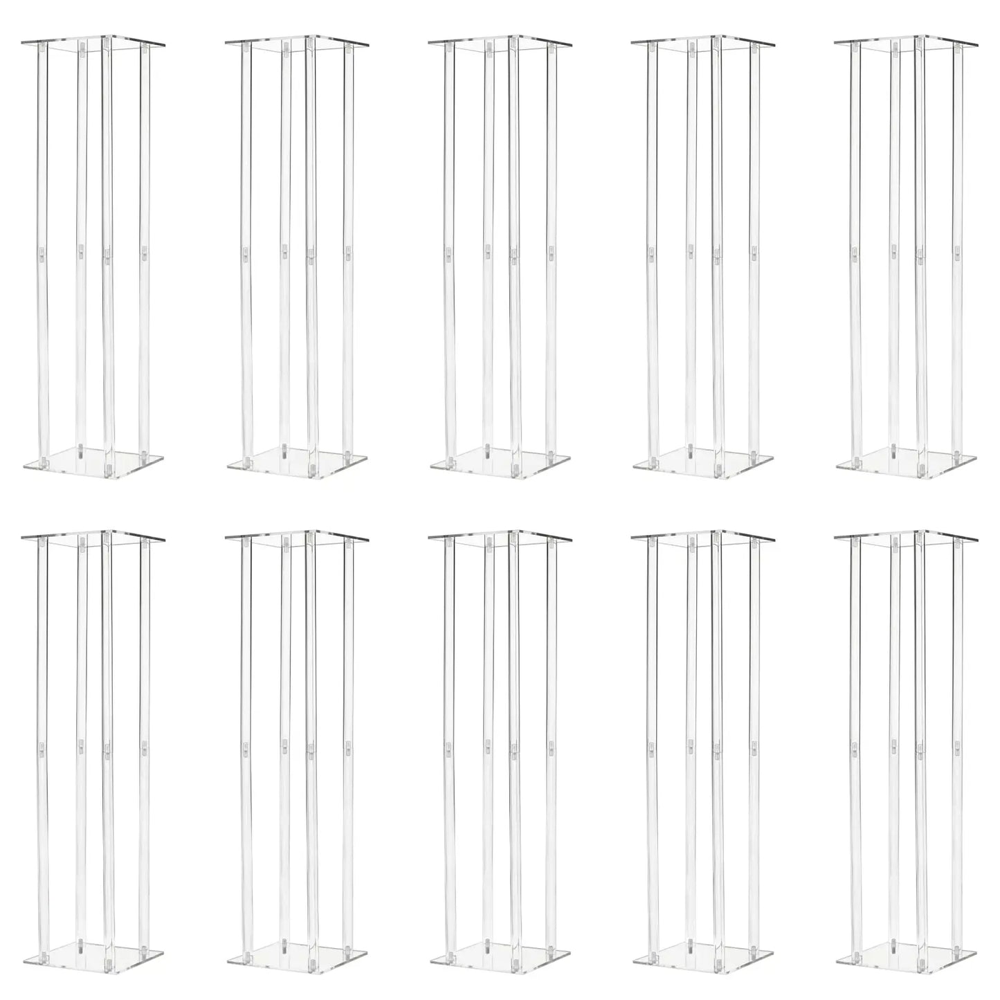 Acrylic Vase Column Stand Centerpiece For Weddings