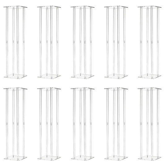 Acrylic Vase Column Stand Centerpiece For Weddings
