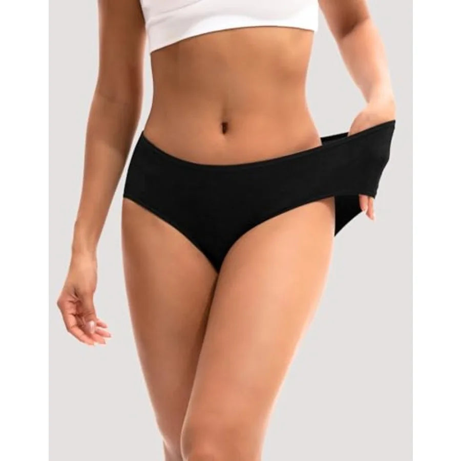 Womens Cotton Hipster Panties Six Pack For Everyday Comfort