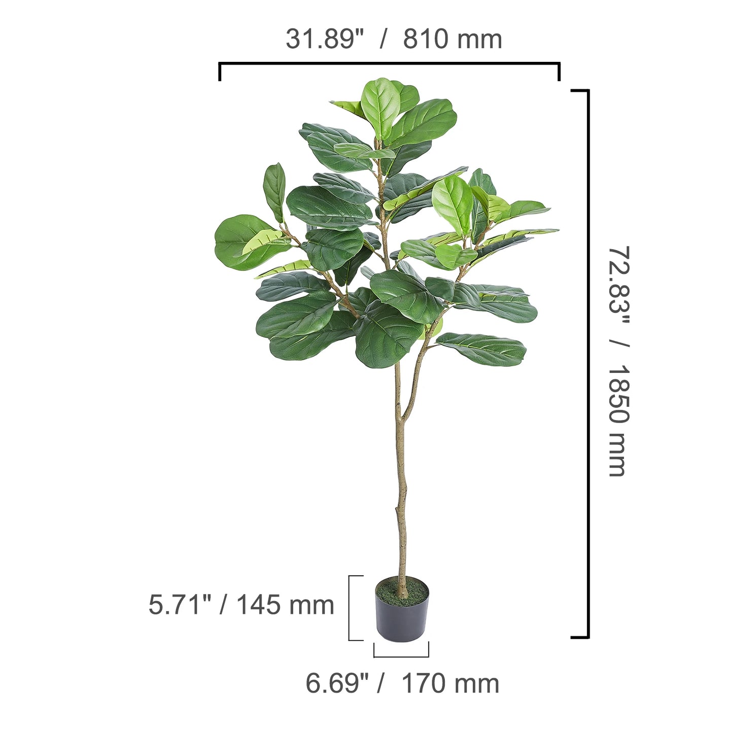 SucceBuy Artificial Olive Tree Faux Plant Indoor Anti Tilt Protection