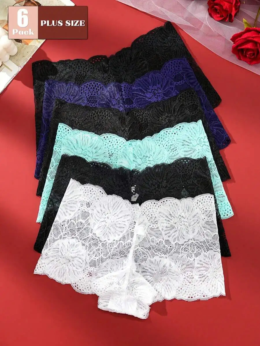 Lace Briefs For Women Set Of 6 Comfortable Underwear