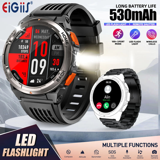 EIGIIS KE5 Smartwatch With Compass Barometer And Altitude 3ATM Waterproof