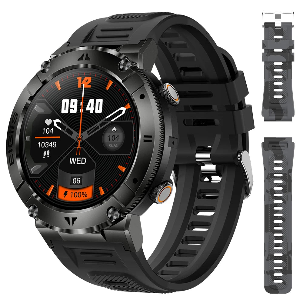 LaNikar Smart Watch Men Bluetooth Call Blood Pressure Fitness Monitor
