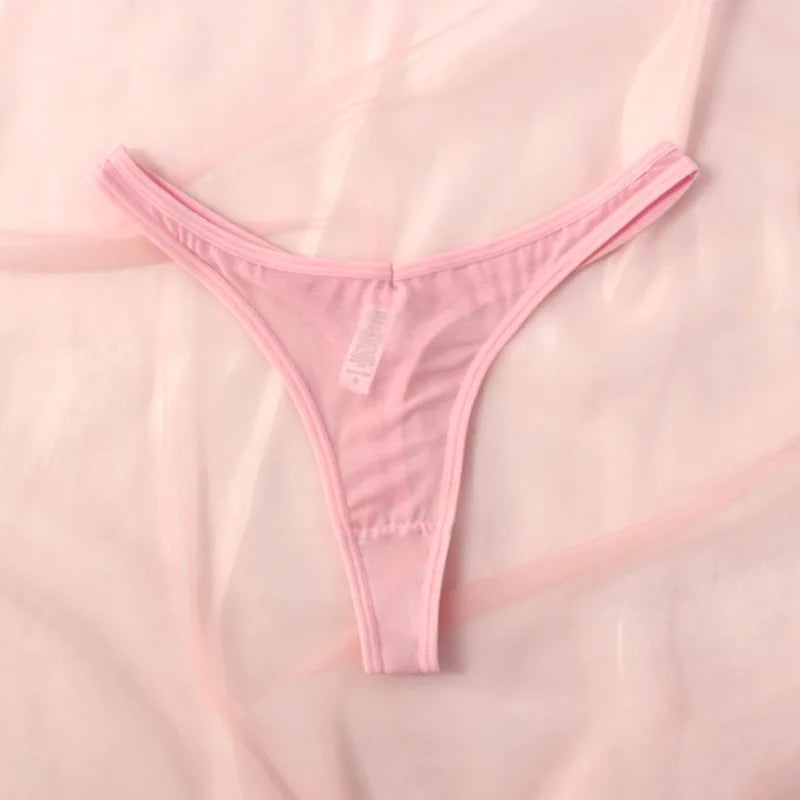 Seamless Thongs For Women Mesh TBack Panties Soft Everyday Wear