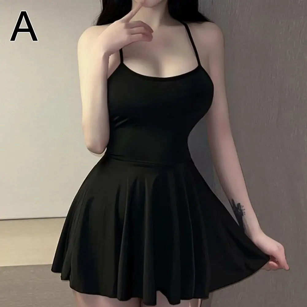 Sexy Lace Patchwork Camisole Nightgown For Women Lingerie Nightwear
