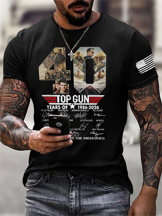 Ilstile Vintage Inspired Retro Aviation Graphic Tee