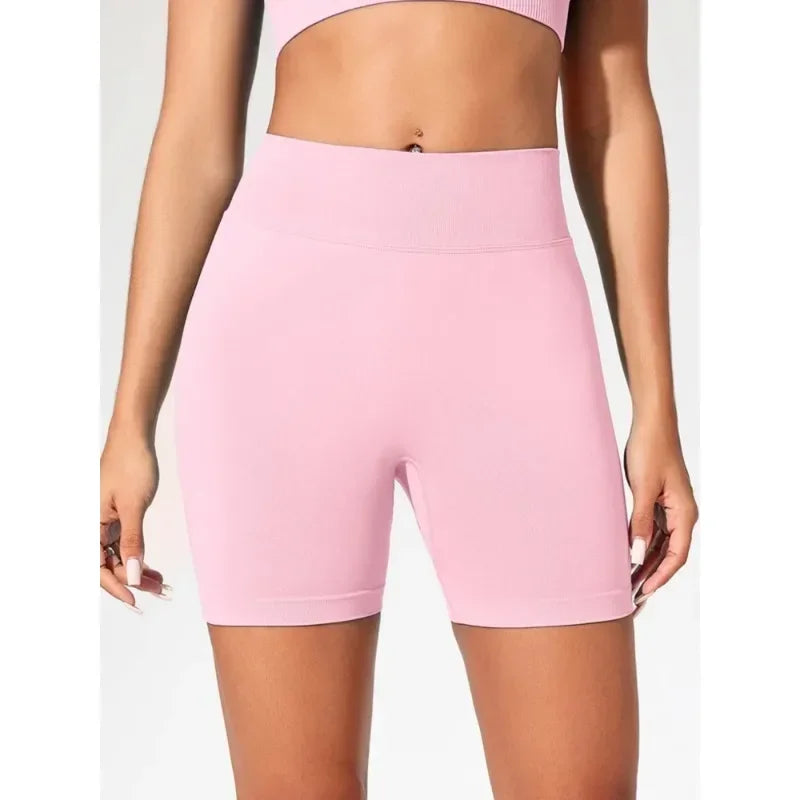 Women High Waisted Yoga Shorts Running And Fitness Pants