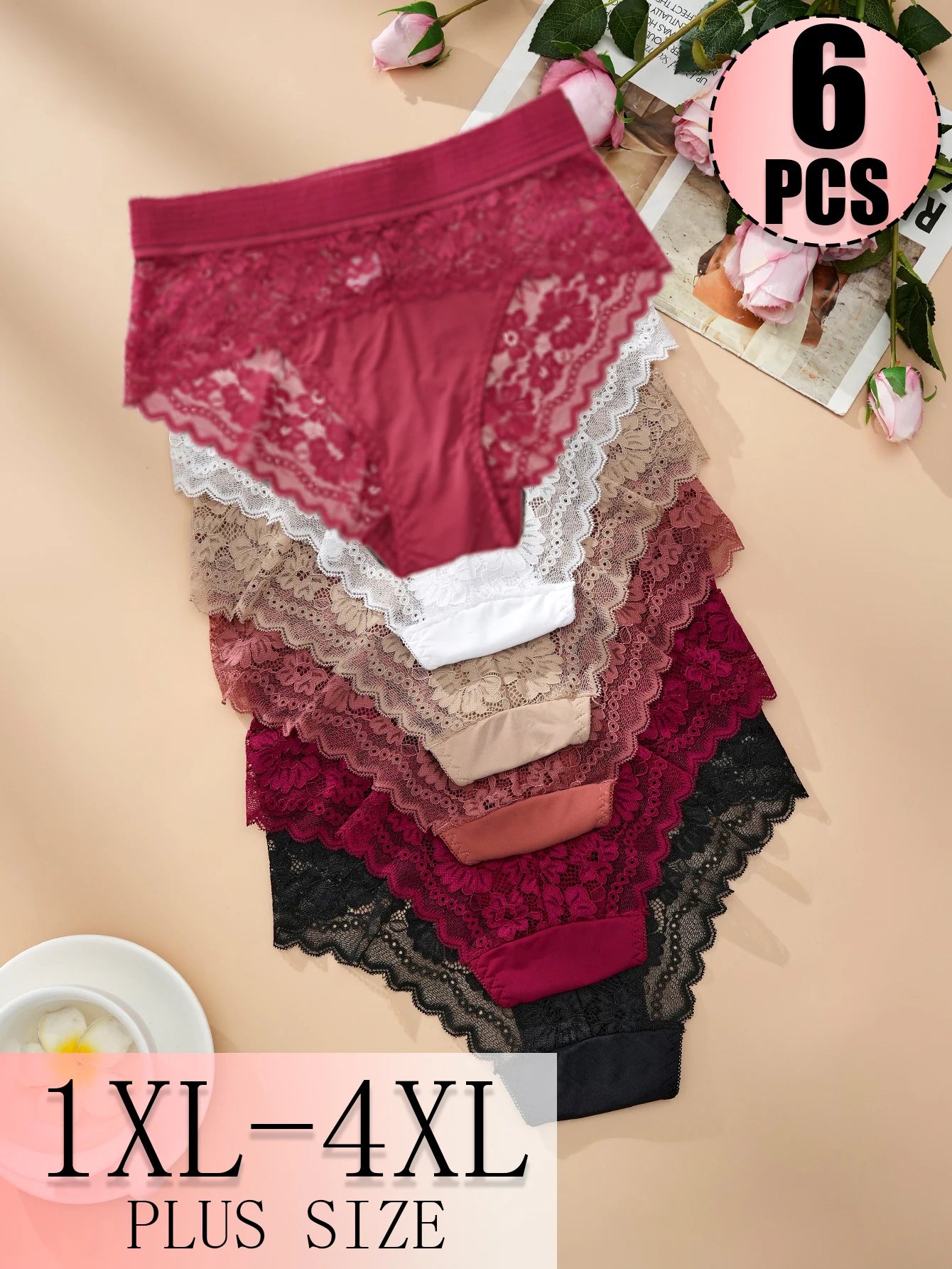 DORSU Lace Underwear for Women Breathable Comfort Seamless