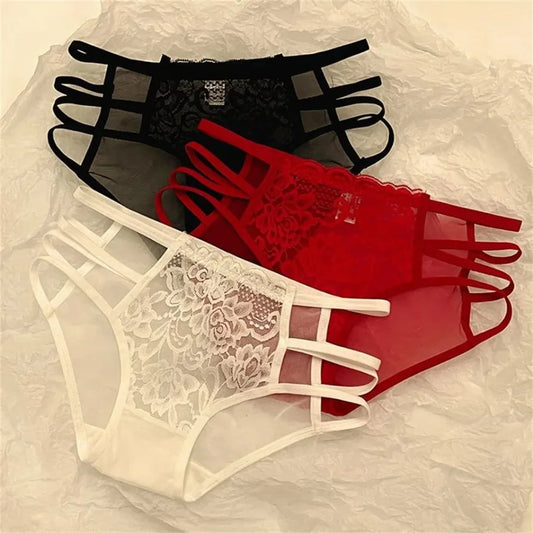 Breathable Lace Panties For Women Mesh Briefs Soft Comfort