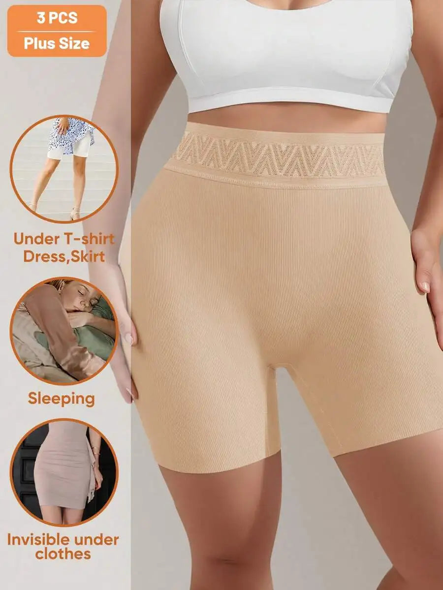 High Waist Seamless Briefs With Tummy Control Soft Breathable Stretchy