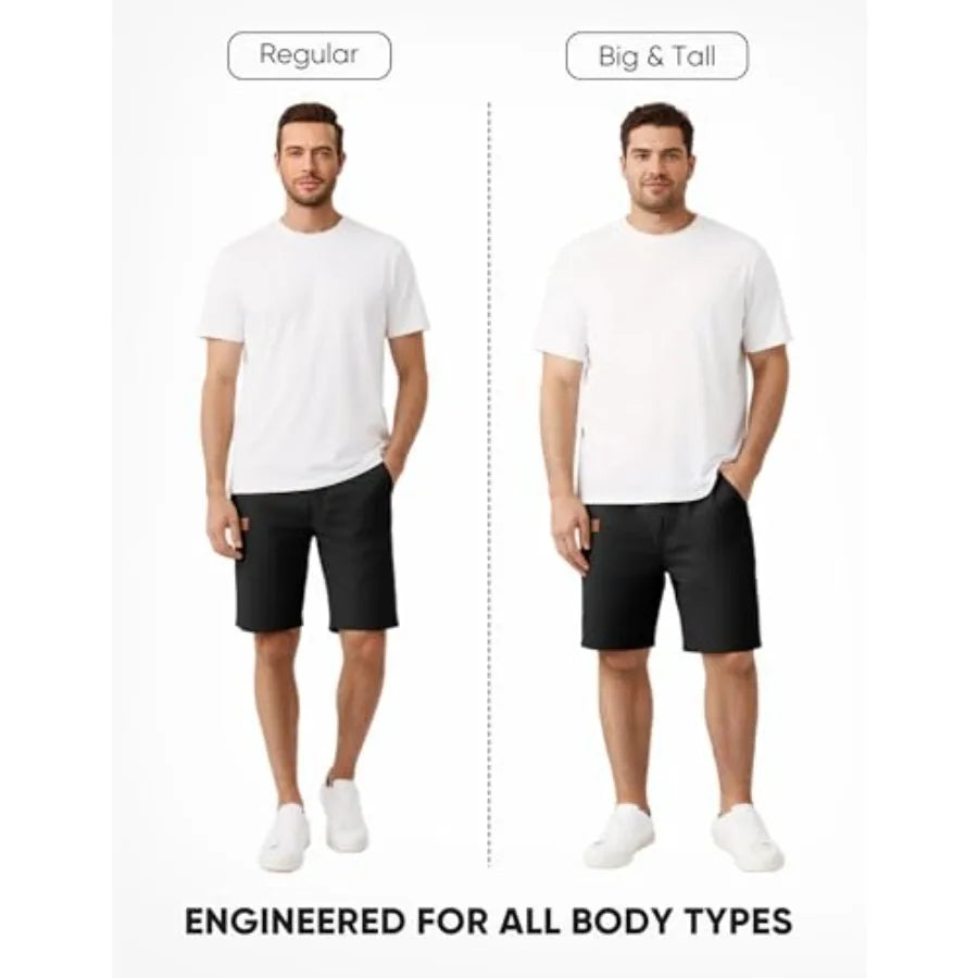 Mens Cotton Drawstring Casual Shorts For Summer Beach Golf