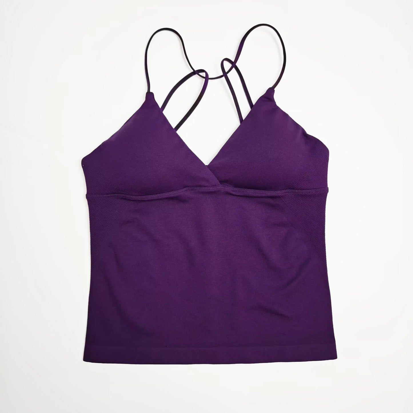 NCLAGEN Vision Twist Front Longline Yoga Tank Top Fitness Training