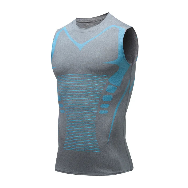 Men's Quick Dry Sleeveless Compression Tank Top for Workout