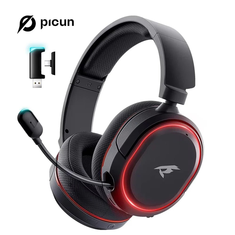 Picun 2 4G Wireless Gaming Headset With Low Latency