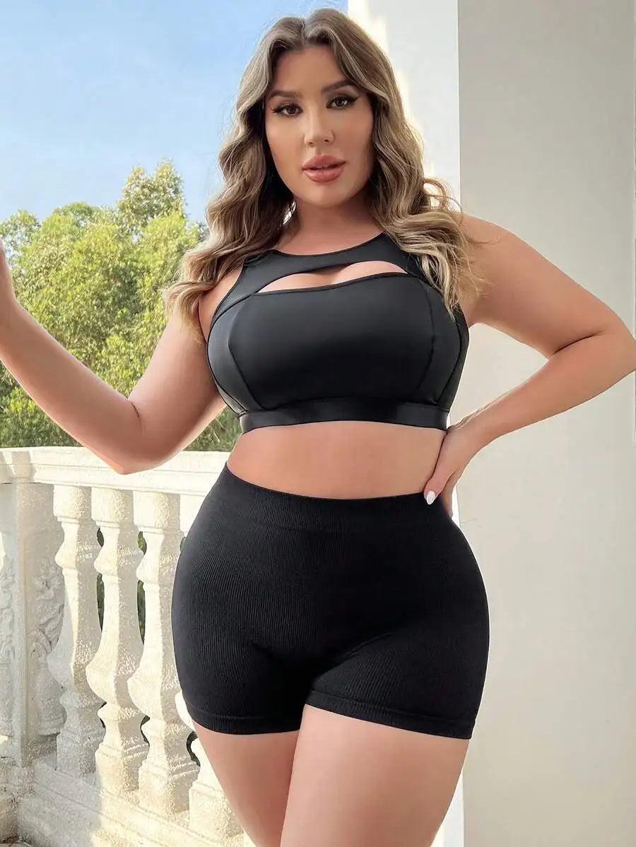 Plus Size Seamless Womens Boyshort Panties Polyester Elastane Blend