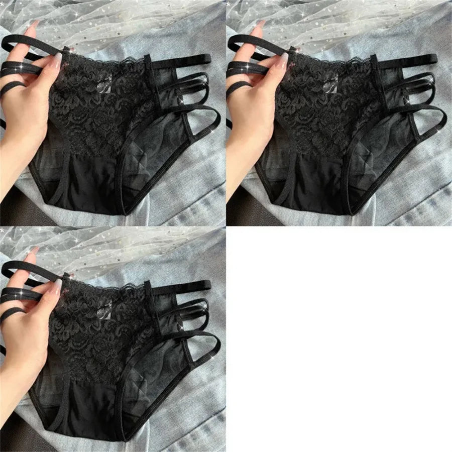 Breathable Lace Panties For Women Mesh Briefs Soft Comfort