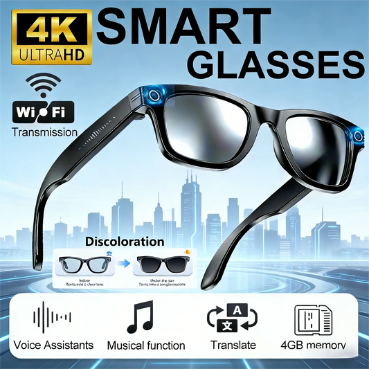 Giinova AI Smart Video Glasses With 8MP Camera Capabilities