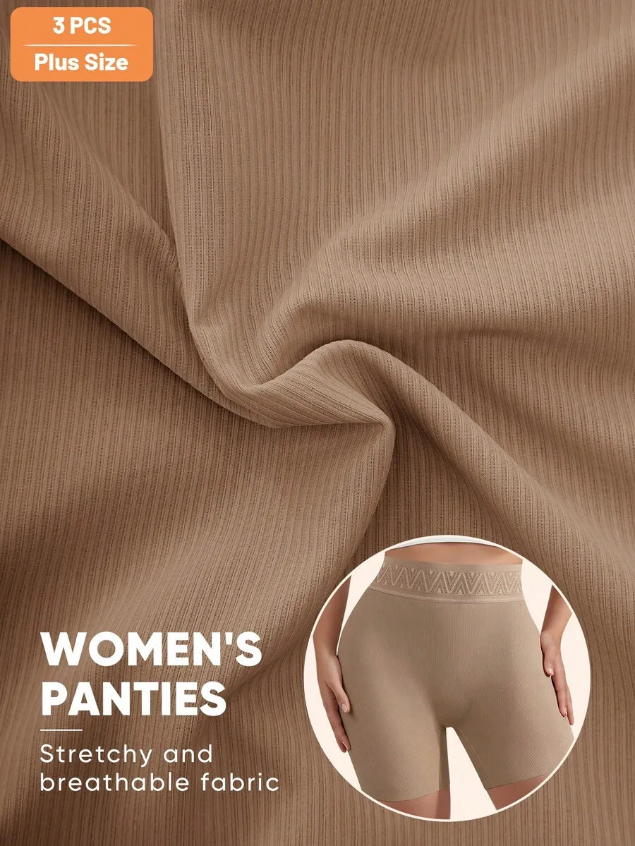 High Waist Seamless Briefs With Tummy Control Soft Breathable Stretchy