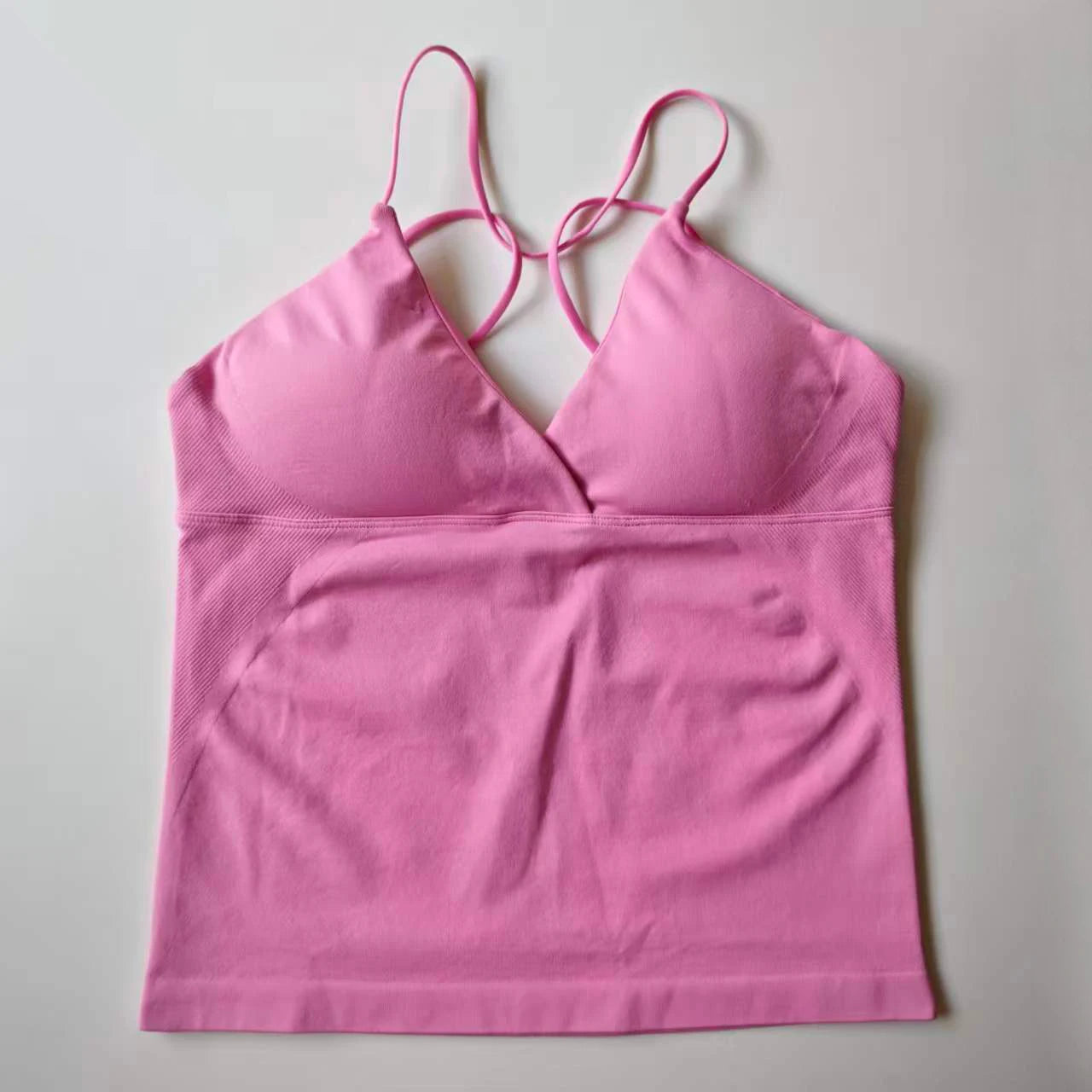 NCLAGEN Vision Twist Front Longline Yoga Tank Top Fitness Training