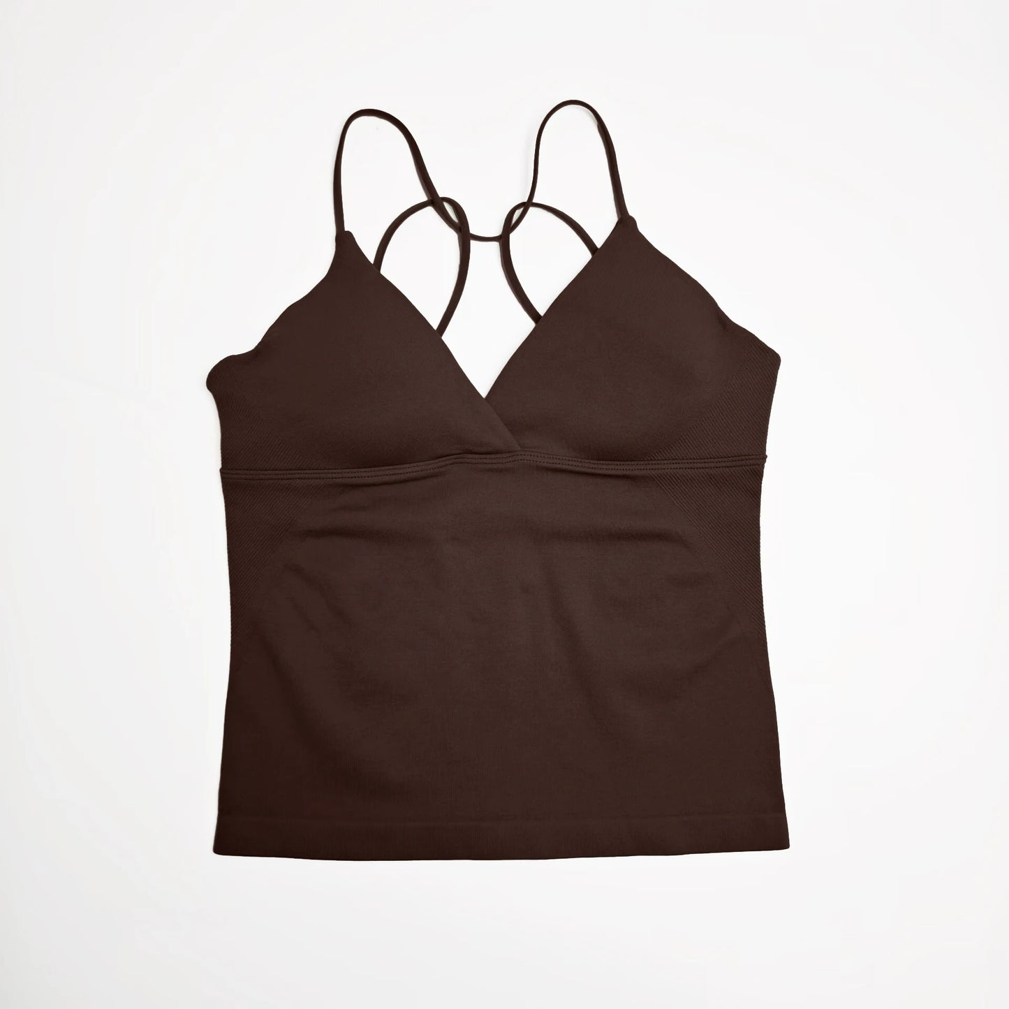 NCLAGEN Vision Twist Front Longline Yoga Tank Top Fitness Training