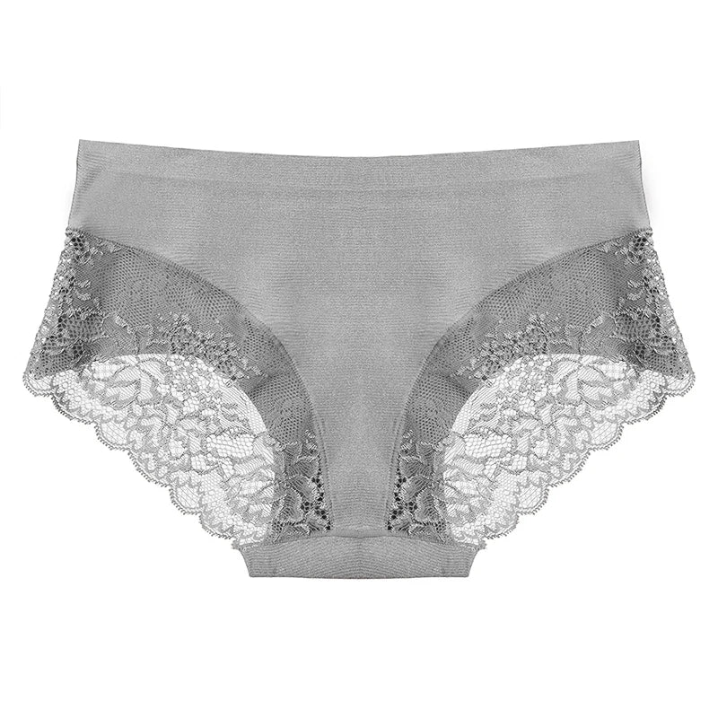 Women Lace Satin Panties Set Exquisite Soft Comfort