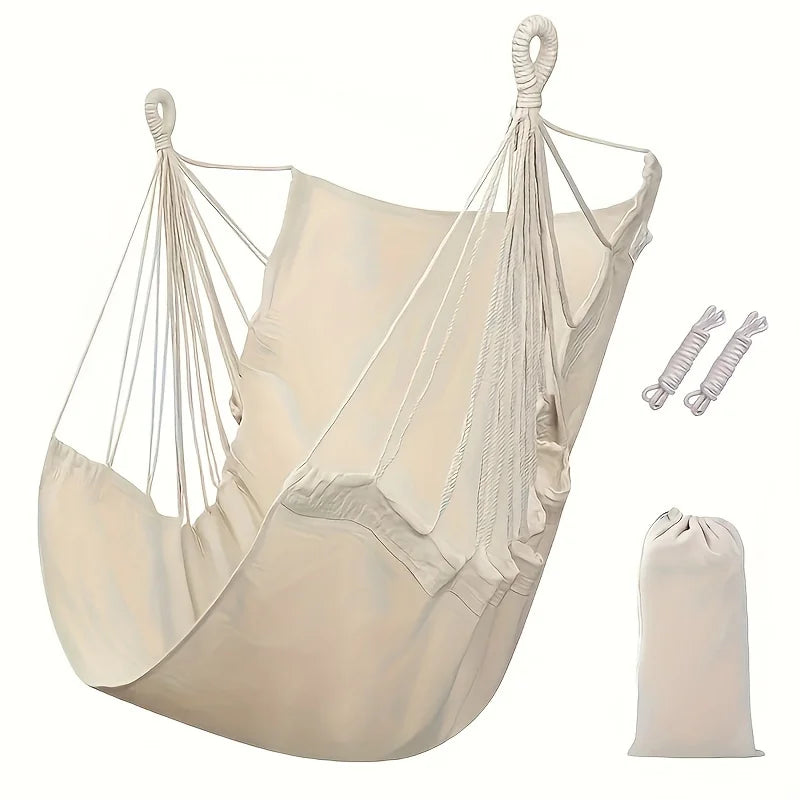 Outdoor Leisure Fabric Hammock Chair With Storage Bag