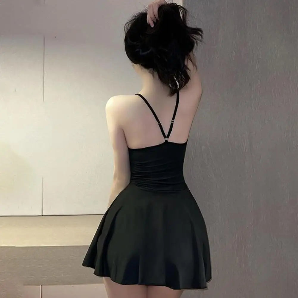 Sexy Lace Patchwork Camisole Nightgown For Women Lingerie Nightwear