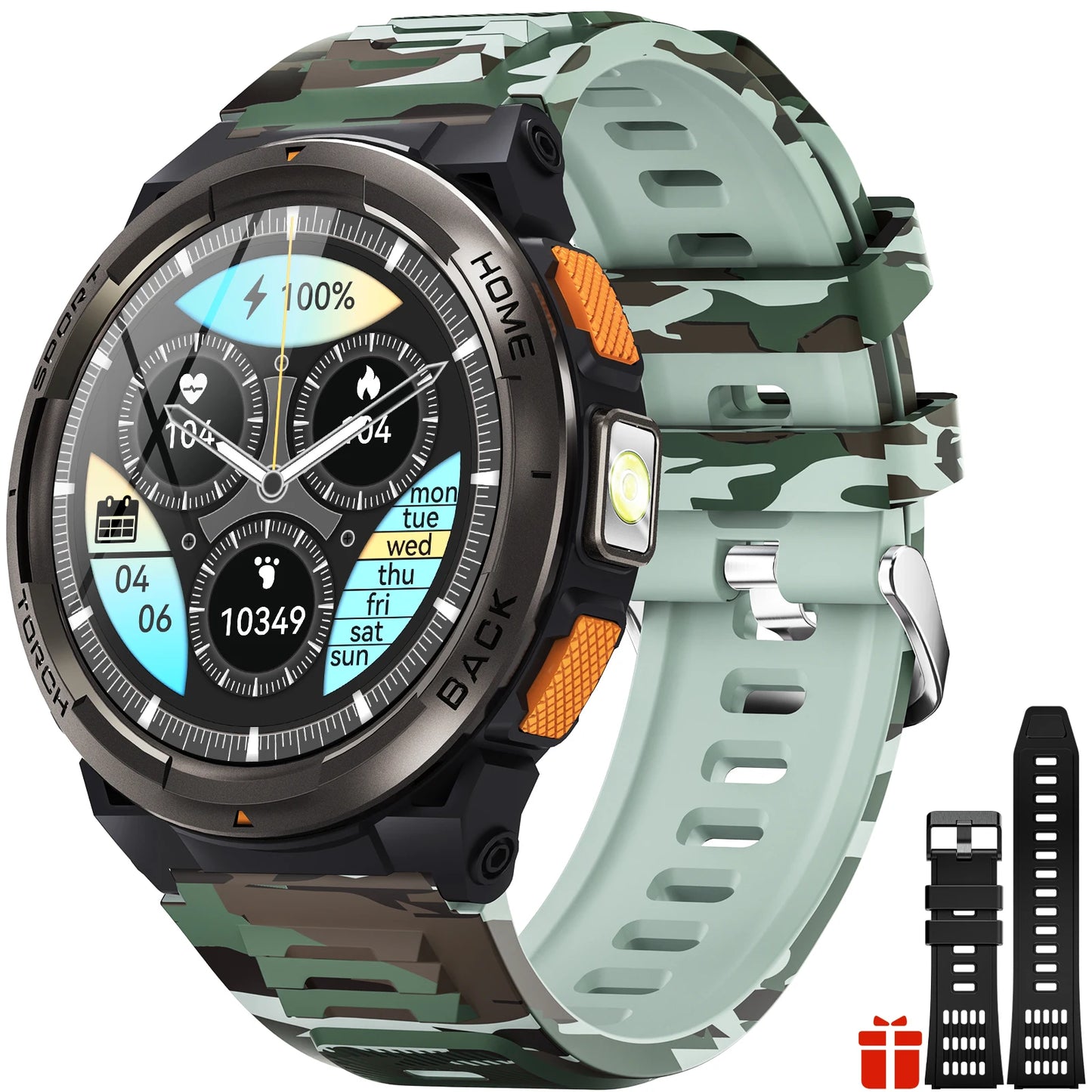 EIGIIS KE5 Smartwatch With Compass Barometer And Altitude 3ATM Waterproof