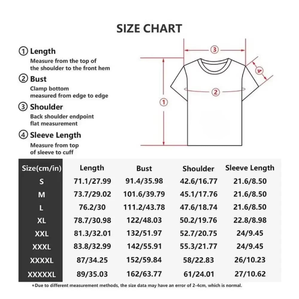 Harajuku Y2K Streetwear Mens Oversized Cartoon Print Tee
