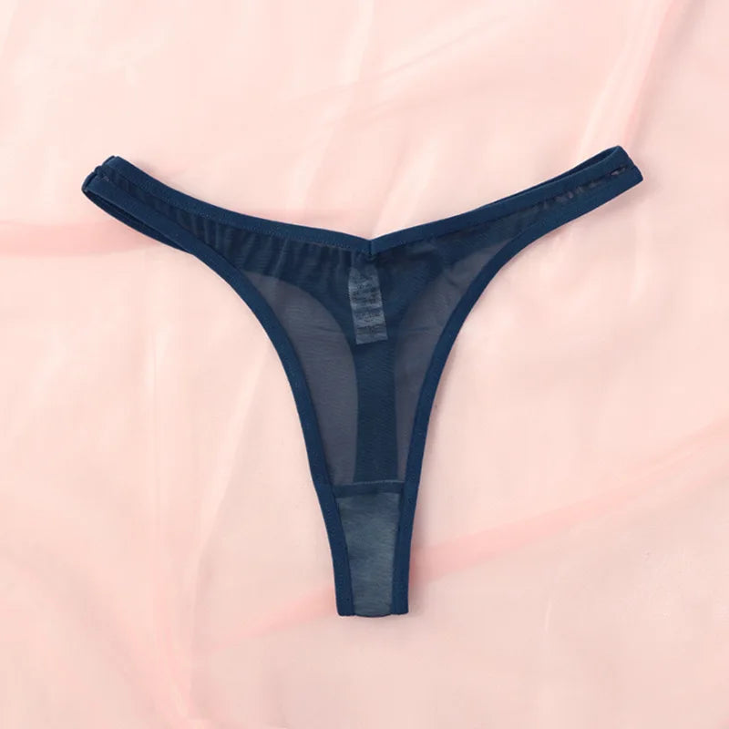 Seamless Thongs For Women Mesh TBack Panties Soft Everyday Wear