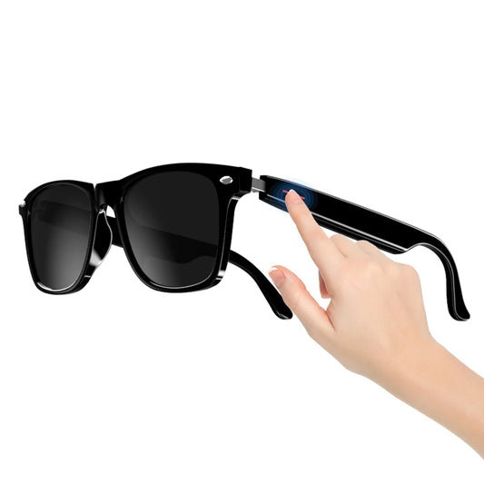 Alloet Smart Glasses AI Voice Assistant Open Ear Camera