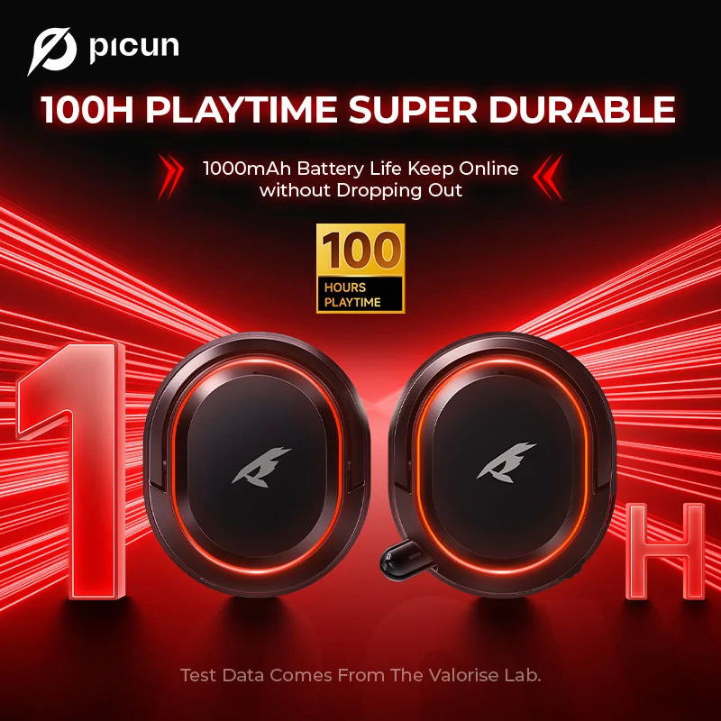 Picun 2 4G Wireless Gaming Headset With Low Latency