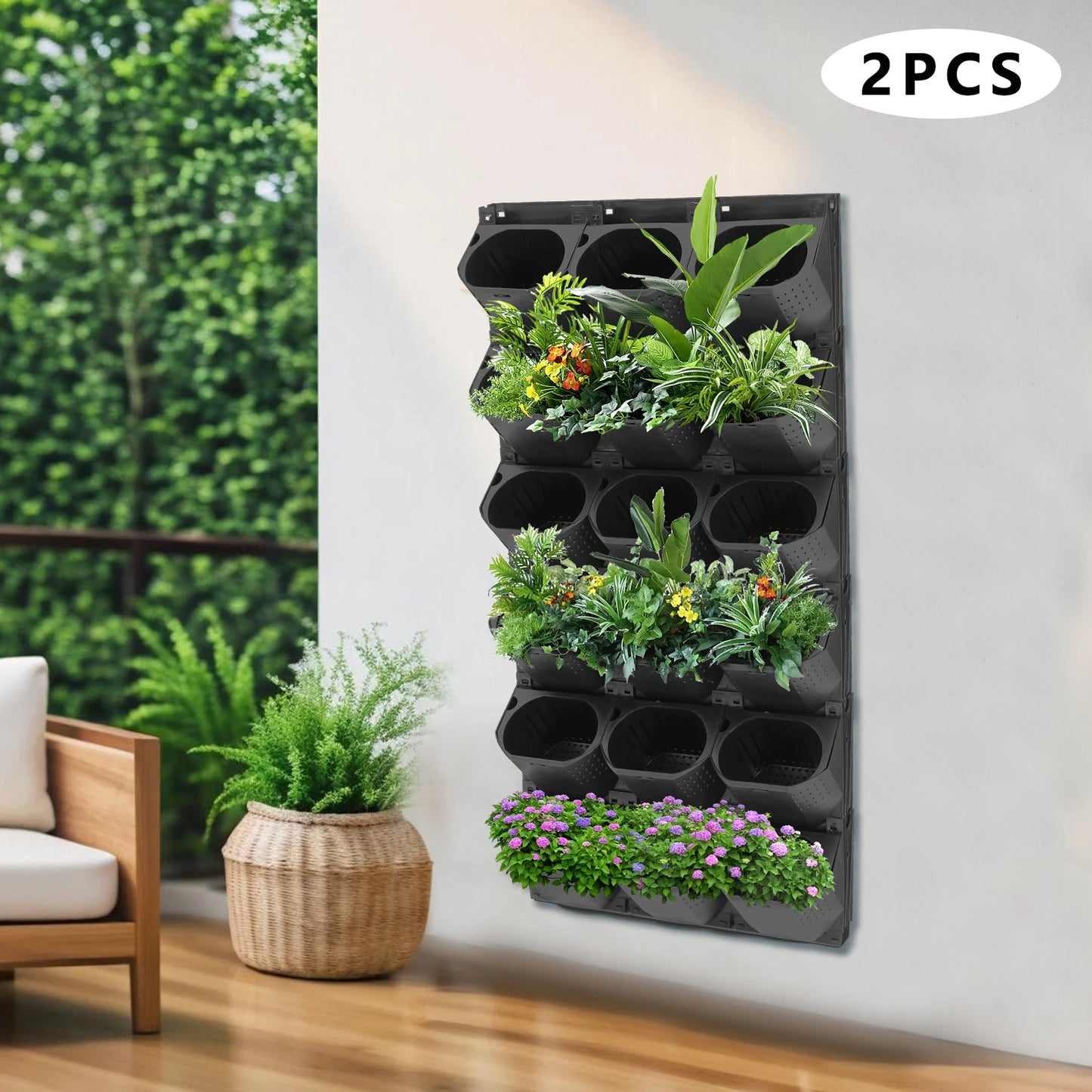 Vertical Stackable Self Watering Planter With 36 Pots