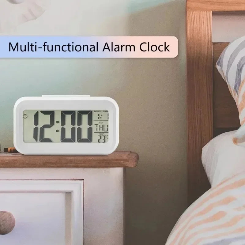 Digital Calendar Alarm Clock With LED Display For Desk