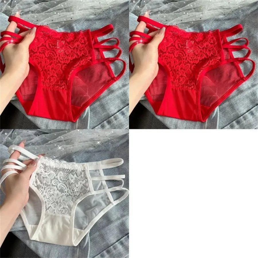 Breathable Lace Panties For Women Mesh Briefs Soft Comfort