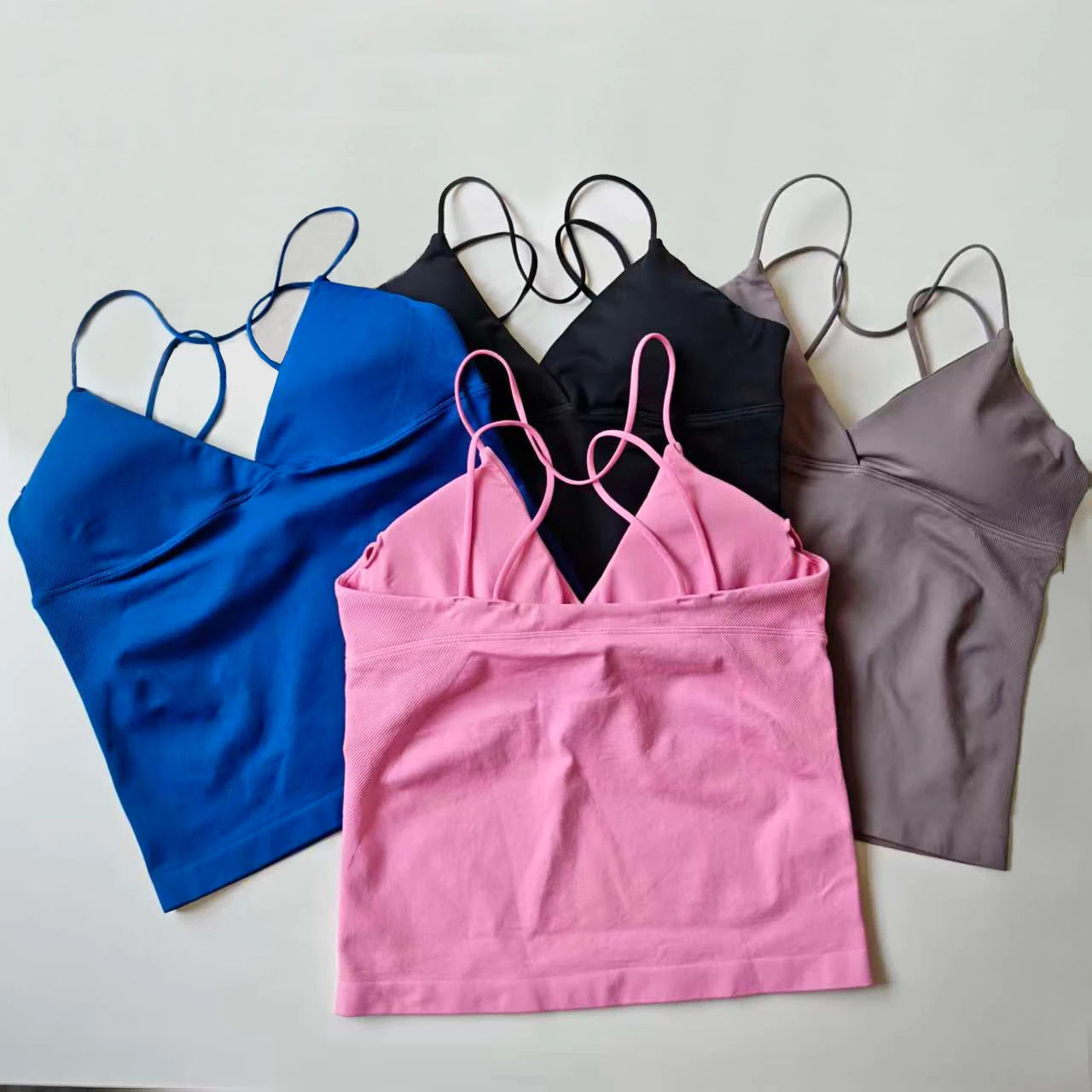 NCLAGEN Vision Twist Front Longline Yoga Tank Top Fitness Training