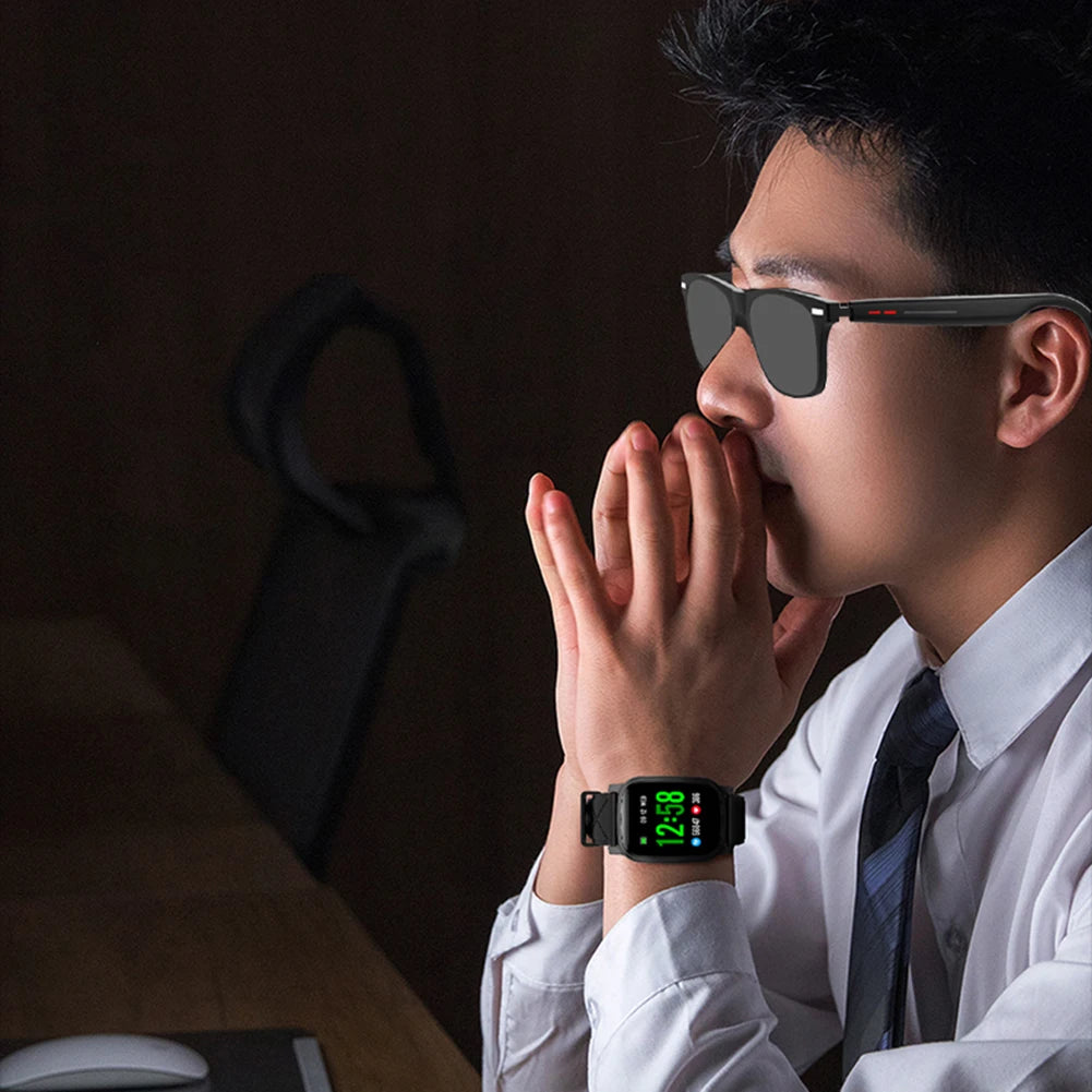 Alloet Smart Glasses AI Voice Assistant Open Ear Camera