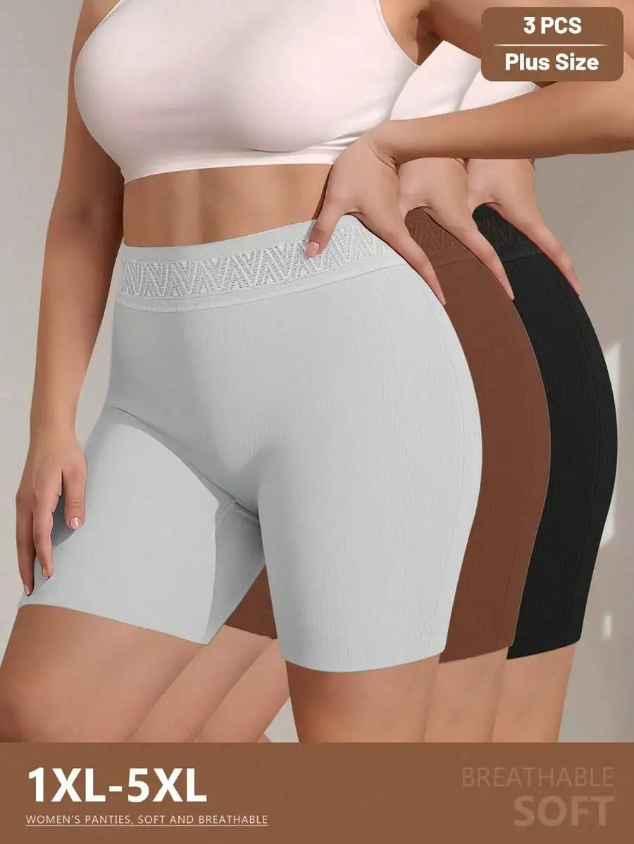 High Waist Seamless Boyshort Panties for Women Breathable Comfort
