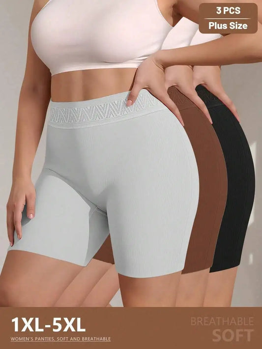 High Waist Seamless Boyshort Panties for Women Breathable Comfort