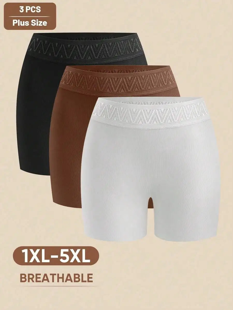 High Waist Seamless Boyshort Panties for Women Breathable Comfort